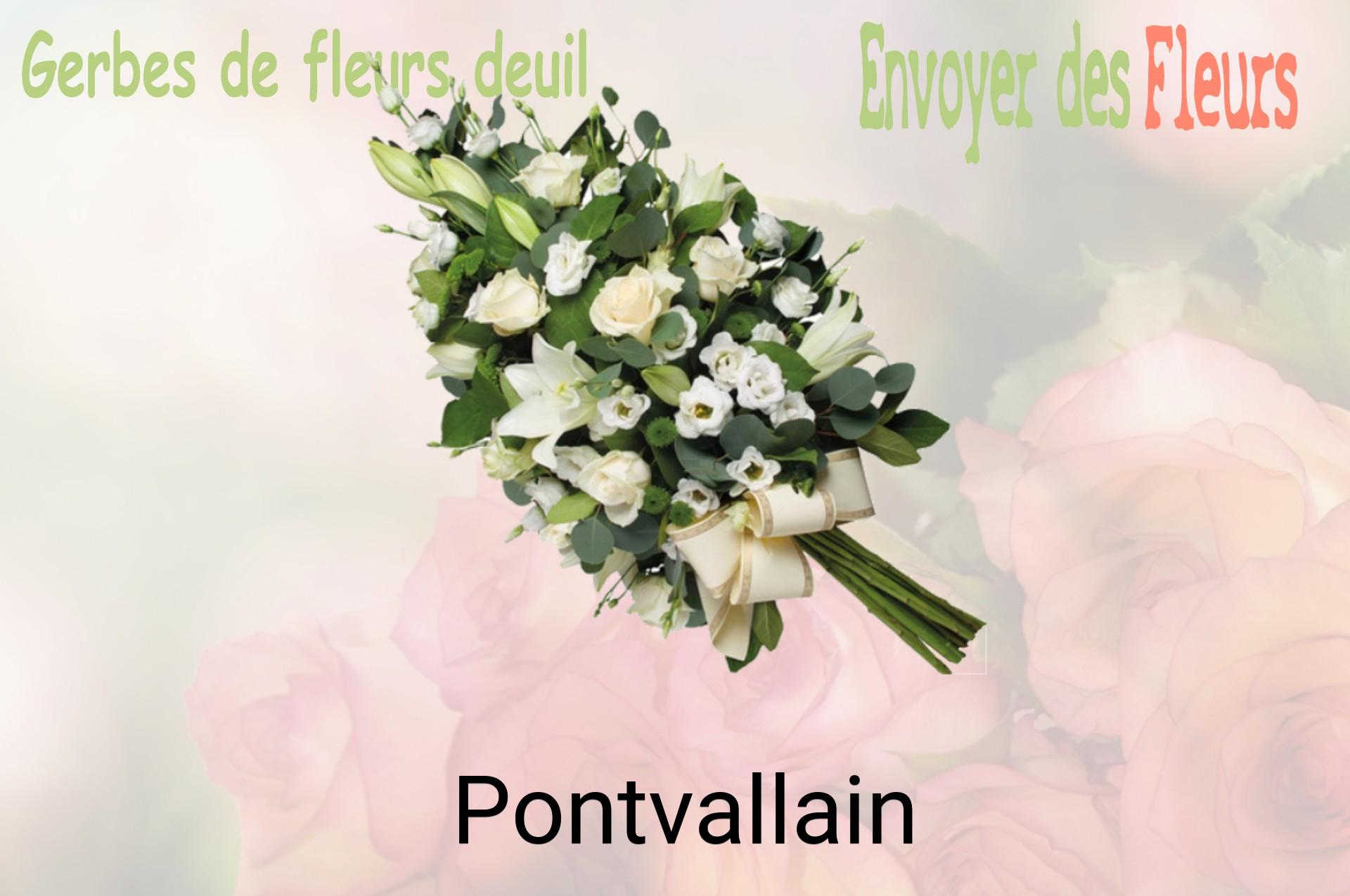 Gerbe de fleurs de deuil livrée à Pontvallain